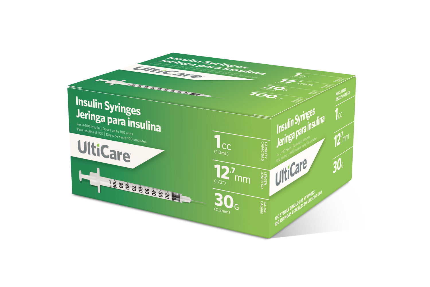 Image of UltiCare™ Insulin Syringe 1cc, 30G x 1/2" Needle