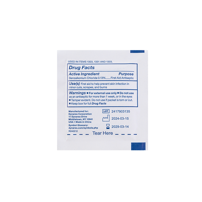 BZK Antiseptic Towelette 5" x 7"