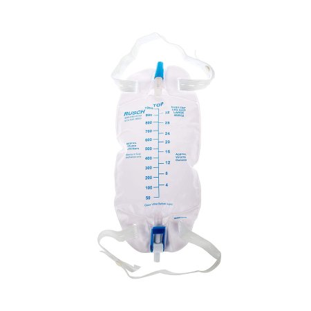 Image of Premium Leg Bag with Flip Valve and Straps, 1000 mL