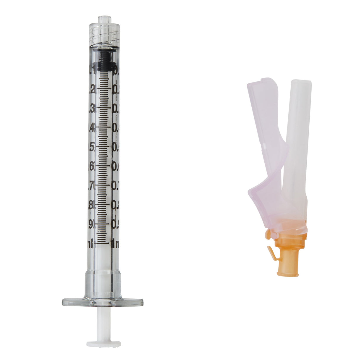 Image of BD Eclipse™ Needle 25 G x 5/8" with detachable 1 mL Luer-Lok syringe