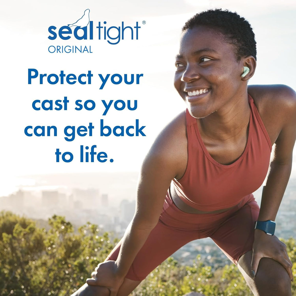 Image of Seal-Tight® Original Waterproof Adult Leg Cast Cover – Long Leg