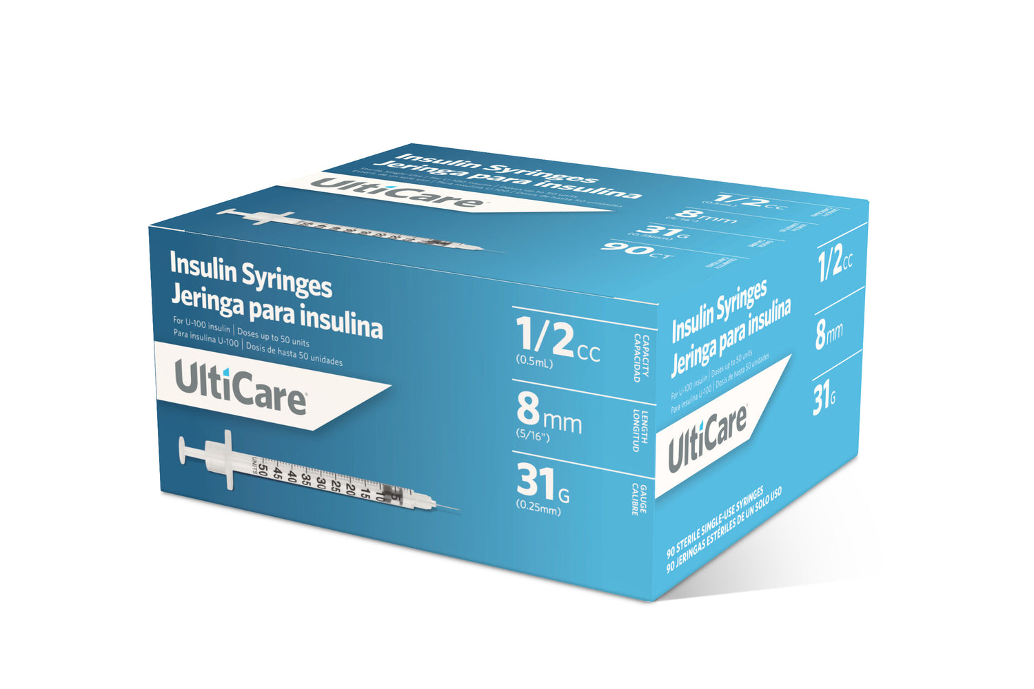 Image of UltiCare® Syringe 31G x 5/16", 1/2 mL