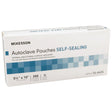 Image of McKesson Autoclave Pouches - Self Sealing, 5-1/4 X 10 Inch, Transparent Blue / White