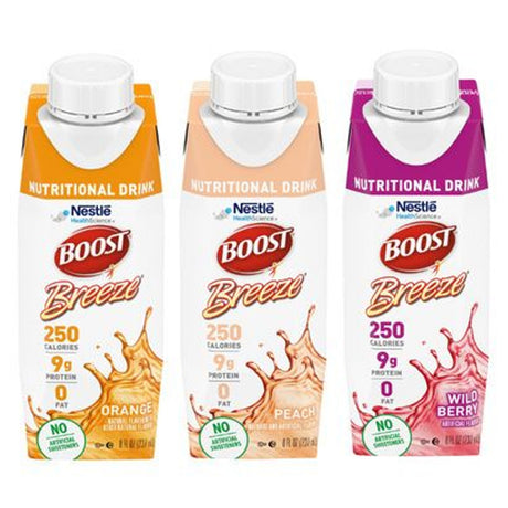 Image of BOOST BREEZE Nutritional Supplement Variety Case 8 oz. Tetra Prisma