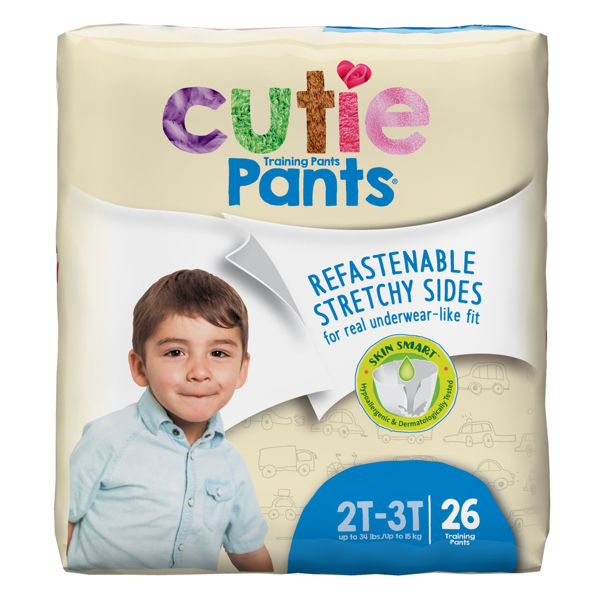 Image of Cutie Pants™ Refastenable Training Pants for Boys 2T-3T, Up to 34 lbs.