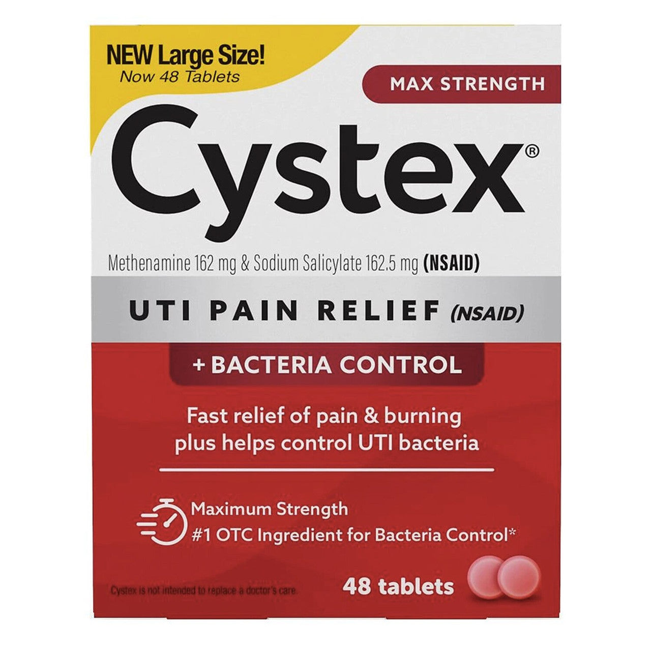 Image of Cystex Urinary Pain Relief Tablets, 48 ct