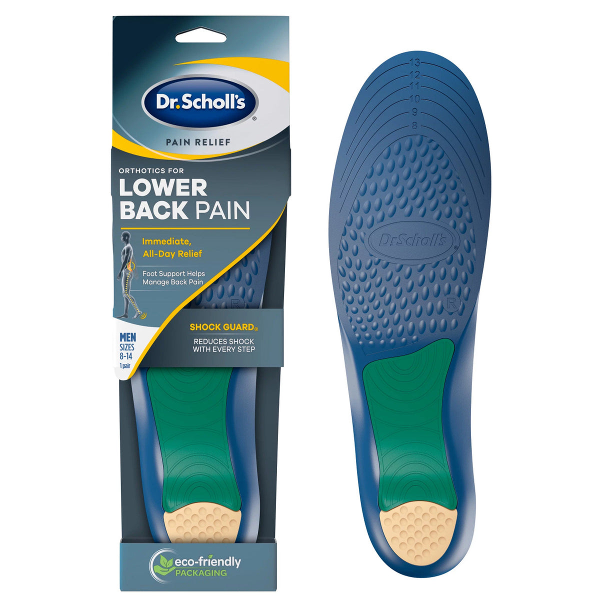 Image of Dr. Scholl's Pain Relief Orthotics Lower Back Pain, Men