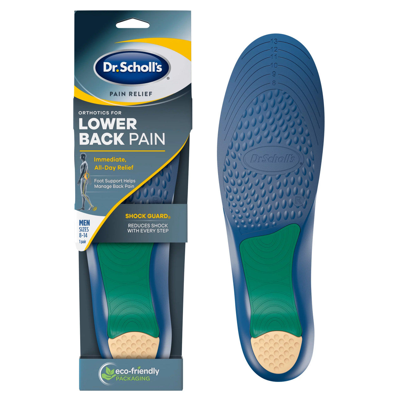 Image of Dr. Scholl's Pain Relief Orthotics Lower Back Pain, Men