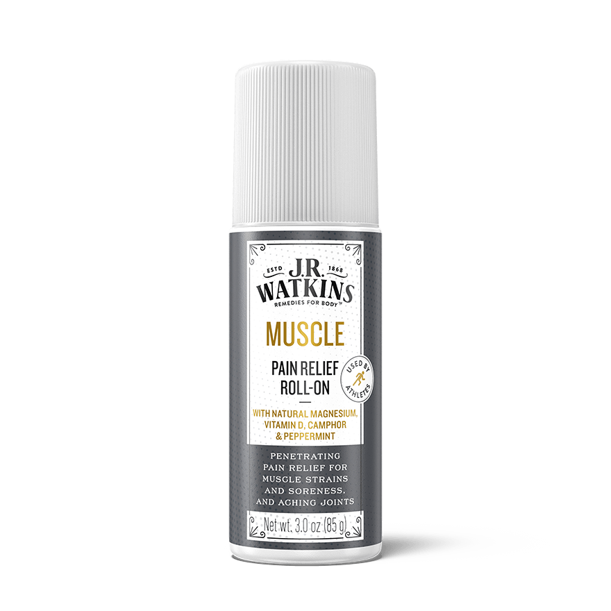 J.R. Watkins Muscle Pain Relief Roll-On With Magnesium, 3 fl oz