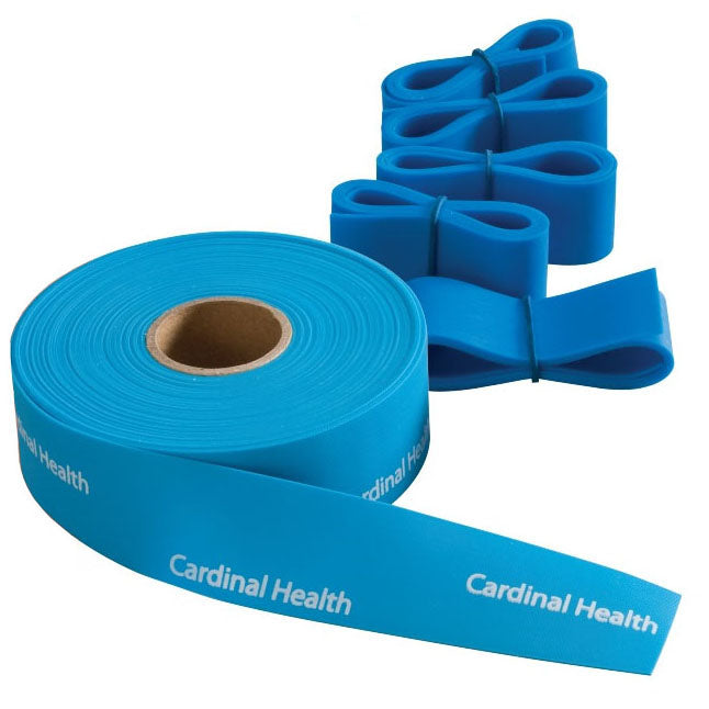 Image of Cardinal Health™ Disposable Tourniquets, 1" x 18", Blue