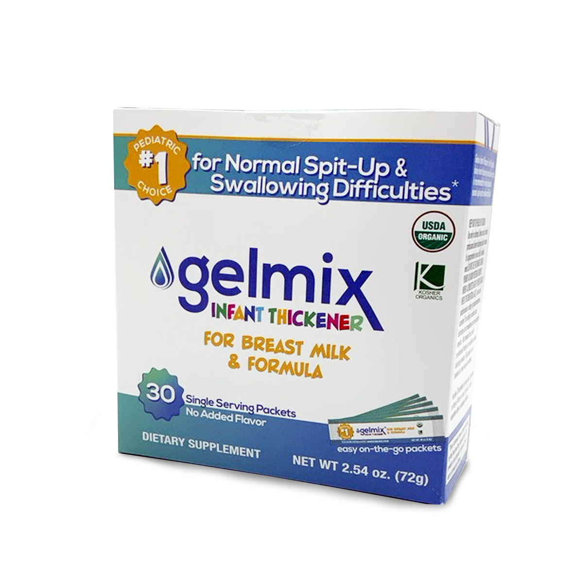 Gelmix™ Breast Milk & Formula Thickener, 2.4g Stick – Single Use