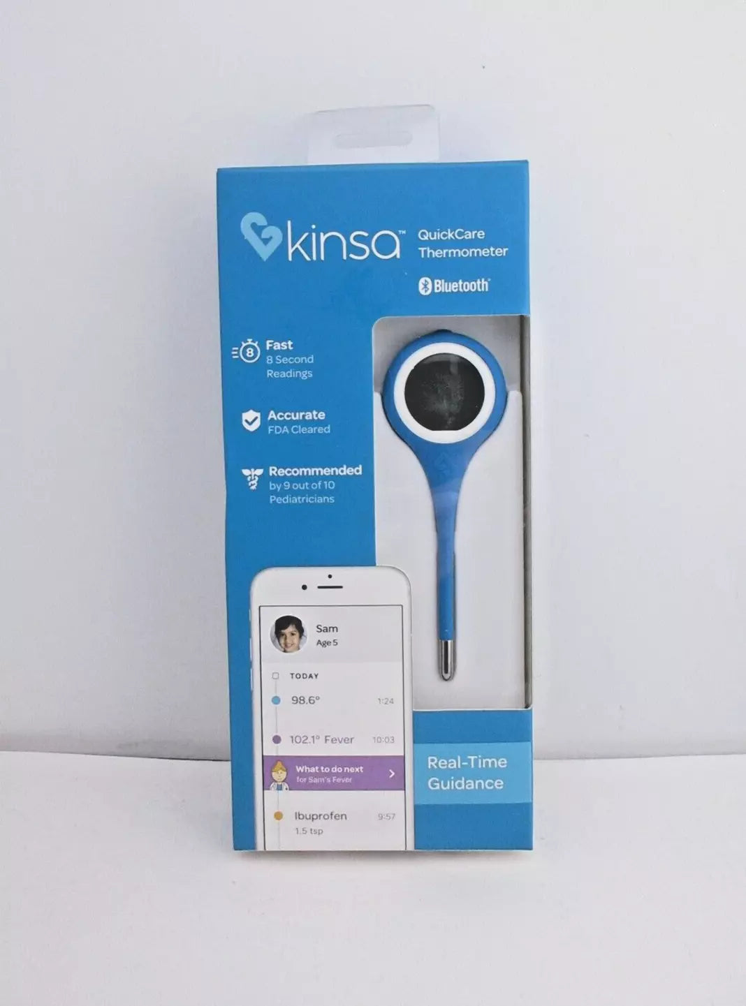 Image of Kinsa QuickCare Thermometer, 8 second