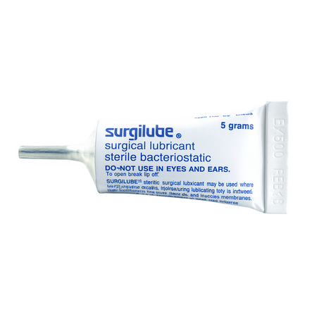 Surgilube Surgical Lubricant sterile 5g tube 00281-0205-55 by HR Pharmaceuticals.