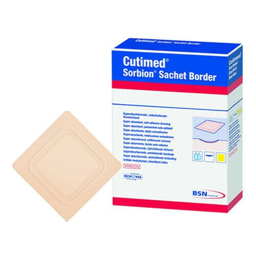 Image of Cutimed Sorbion Sachet Border 4" x 4" Total Size, 3" x 3" Pad Size