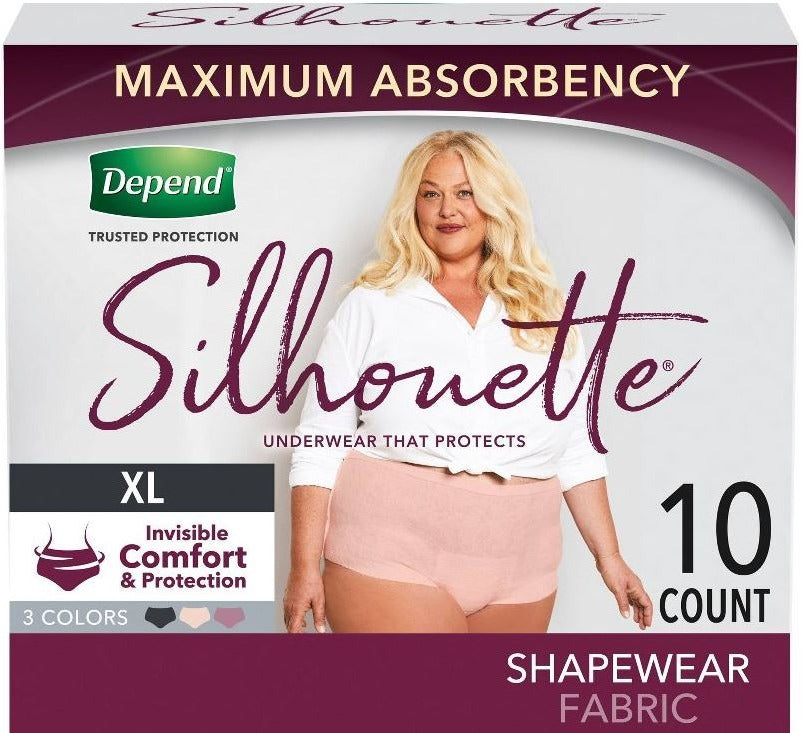 Image of Depend® Silhouette® Incontinence Underwear for Women, Maximum Absorbency