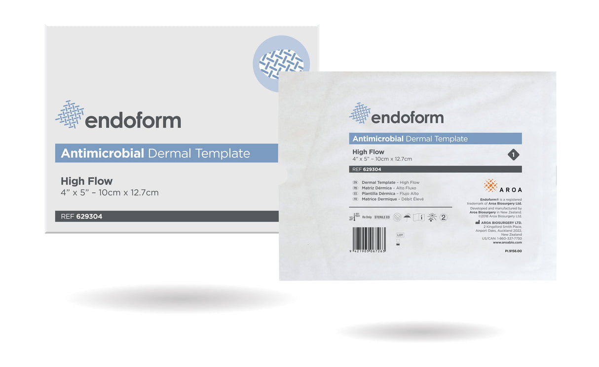 Image of Endoform Antimicrobial High Flow, 4" x 5"