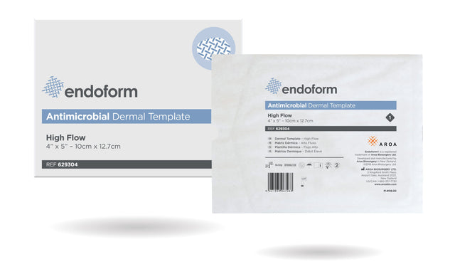 Image of Endoform Antimicrobial High Flow, 4" x 5"