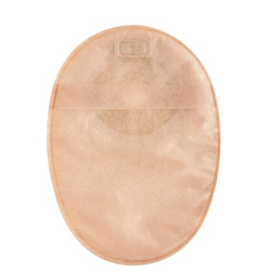 Image of Esteem® + One-Piece Closed-End 8" Pouch with Modified Stomahesive® Pre-Cut with Filter Transparent with 1 comfort panel