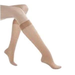 Image of Health Support Vascular Hosiery 20-30 mmHg, Knee Length, Sheer, Beige, Size F