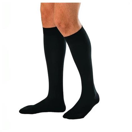 Image of JOBST for Men Ambition Knee-High with SoftFit, 20-30, Closed, Long, Black, Size 5