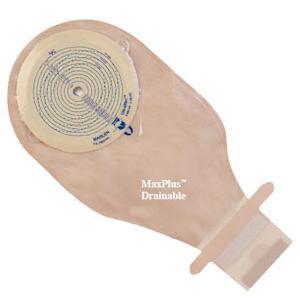 Image of Max Plus Flat Ileo Drain Pouch with Filter, 3-1/4" Cut-To-Fit, Opaque