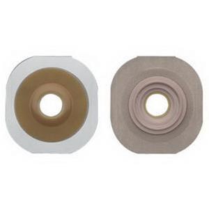 Image of Hollister New Image Flextend 1-1/2" Pre-Cut Convex Skin Barrier, 2-1/4" Flange, Tape Border, Red