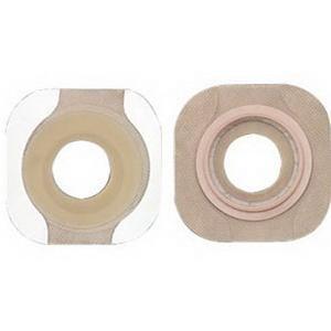 Image of Hollister New Image Flextend 1-1/8" Pre-Cut Flat Skin Barrier, 1-3/4" Flange, Tape Border, Green