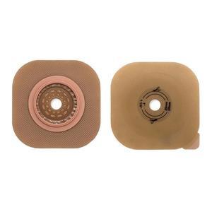 Image of Hollister New Image CeraPlus (Extended Wear) Skin Barrier, Two-Piece, Flat, Cut-to-Fit, 1-3/4" Stoma, 2-1/4" Flange, Red
