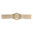 Image of Nu-Comfort 2" Wide Beige Support Belt 3-1/4" I.D. Ring Plate 32"-35" Waist Medium, Latex-Free
