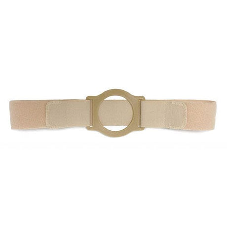 Image of Nu-Comfort 2" Wide Beige Support Belt 3-1/4" I.D. Ring Plate 32"-35" Waist Medium, Latex-Free