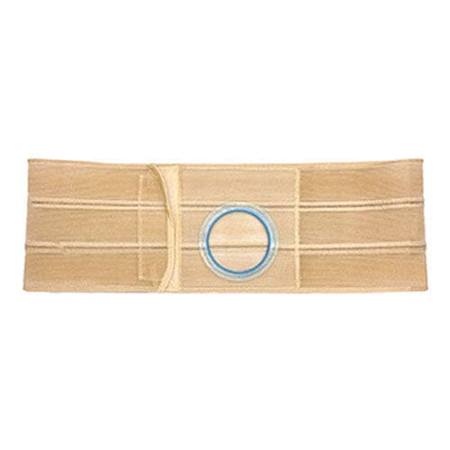 Image of Nu-Hope Support Belt, Original Flat Panel, 3-3/4" Stoma, 6" Wide, Left, 1" From Bottom, Prolapse Strap, 2XL (47" to 52" Waist), Beige