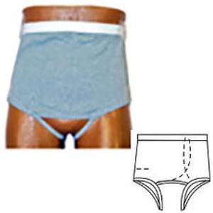 Image of Ostomy Support Barrier Brief 880 with Snaps, White, Left, Size 8/9, Large