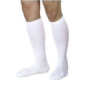 Image of Performance Sock Calf, 20-30 mmHg, Size MM, Closed Toe, White