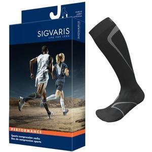 Image of Performance Sock Calf, 20-30 mmHg, Size XL, Closed Toe, Black