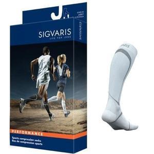 Image of Performance Sock Calf, 20-30 mmHg, Size XL, Closed Toe, White