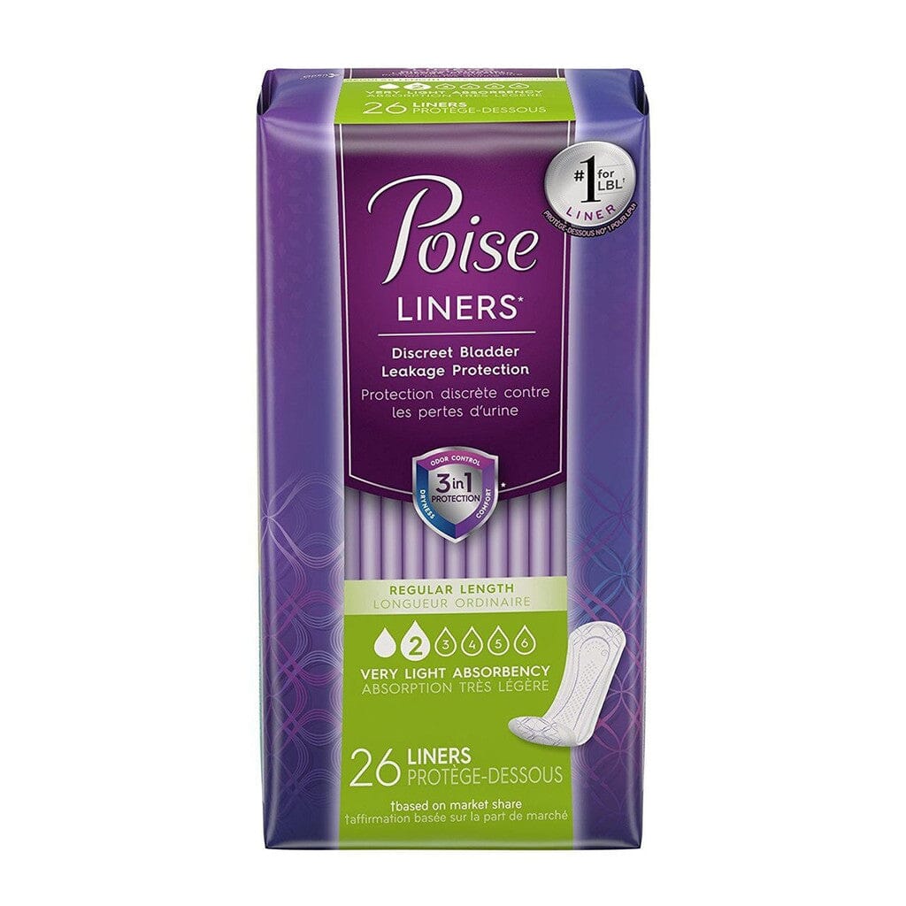 Image of Poise Daily Liners For Light Bladder Leaks - Very Light Absorbency