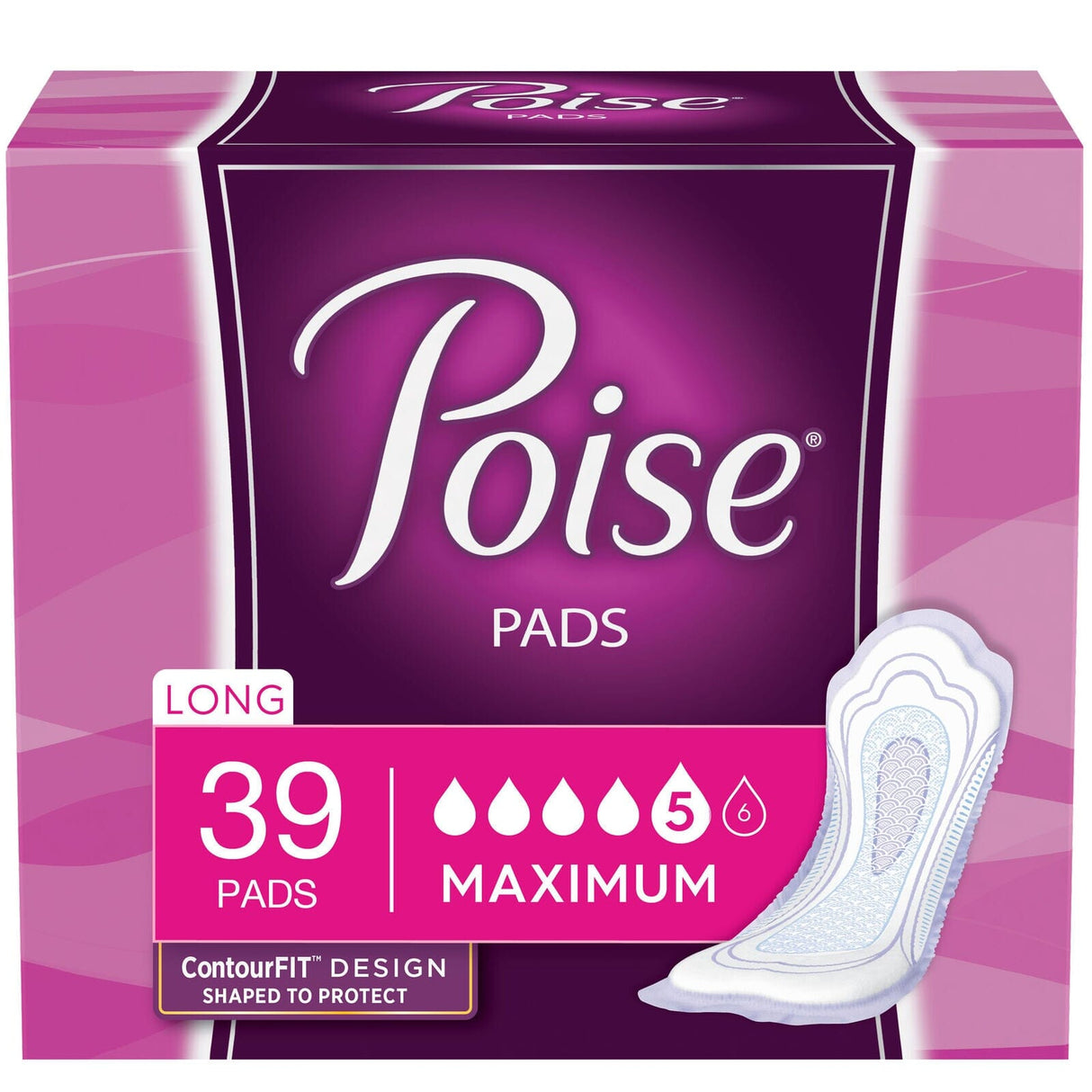 Image of Poise Original Women's Incontinence Pads