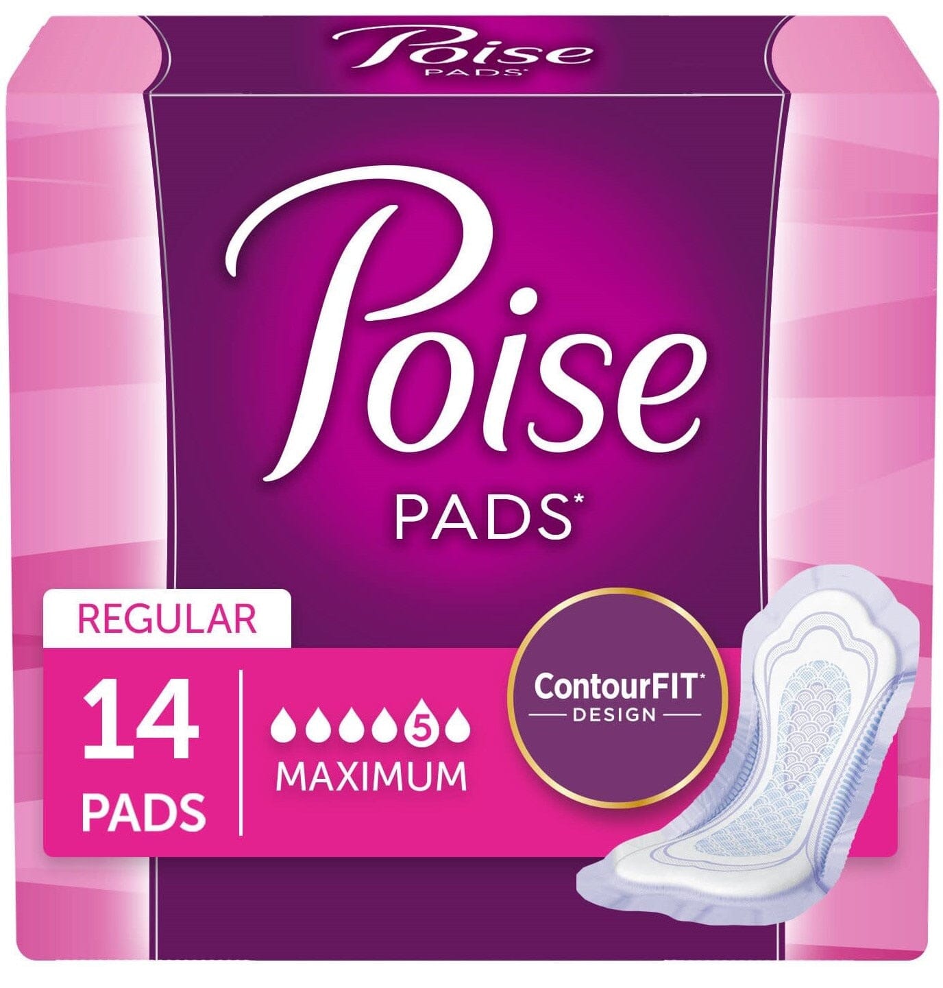 Image of Poise Original Women's Incontinence Pads
