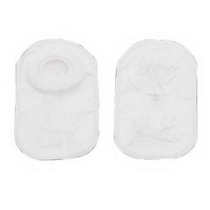 Image of Hollister Pouchkins Premie One-Piece Ostomy Pouch, Up to 5/8" Cut-to-Fit Flat SoftFlex Skin Barrier, Soft Wire Closure, 5/8" Stoma Opening