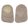 Image of Hollister Premier One-Piece Closed Pouch, 1-3/8" Pre-Cut Flat SoftFlex Skin Barrier, Filter, Beige