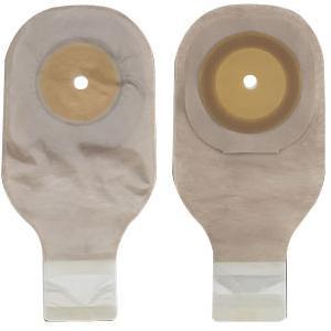 Image of Hollister Premier One-Piece Drainable Pouch, Up to 2-1/2" Cut-to-Fit Flat Flextend Skin Barrier, Integrated Closure, Ultra Clear
