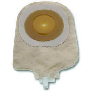 Image of Hollister Premier One-Piece Urostomy Pouch, 1/2" Pre-Cut Convex Flextend Skin Barrier, 9" L, Transparent