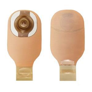 Image of Hollister Premier One-Piece Drainable Pouch, Soft Convex CeraPlus Skin Barrier, Cut-to-Fit, 1" Stoma, Beige