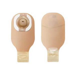 Image of Hollister Premier One-Piece Drainable Pouch, Convex CeraPlus Skin Barrier, Cut-to-Fit, 1" Stoma, Beige