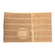 Image of Special Nu-Form 9" Beige Support Belt 2-5/8" Center Opening 52" Overall Right, 2X-Large