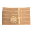 Image of Special Nu-Form 9" Beige Support Belt 2-5/8" Opening Placed 2" From Bottom 51" Overall Right, 2X-Large