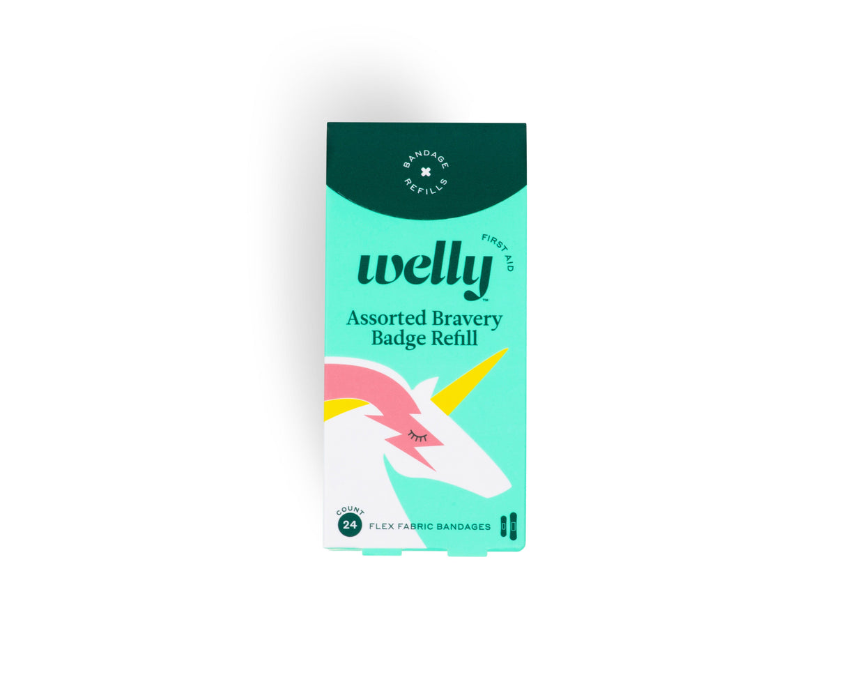 Image of Welly Health Kids Rainbow Assorted Refill Pack, 24 ct